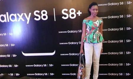 Oma Ehiri at the launch of Samsung Galaxy S8 and S8+