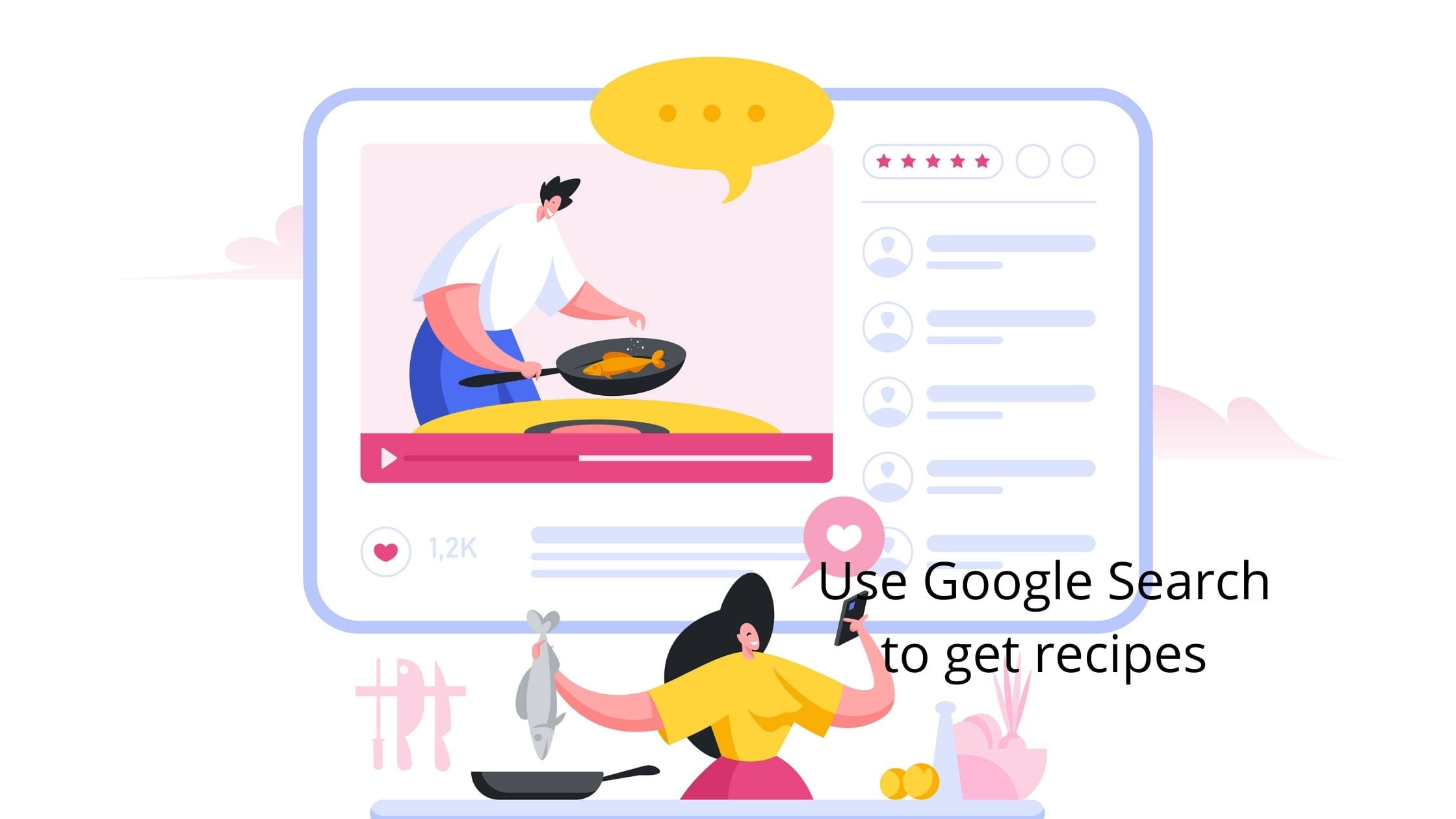 find recipes using Google search