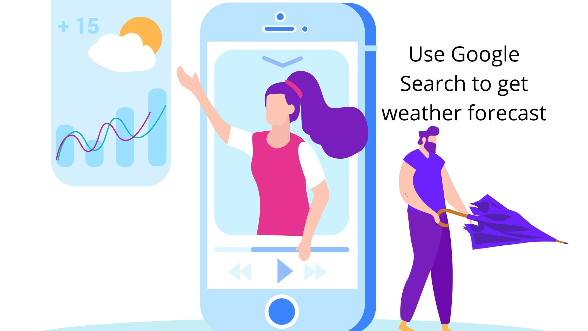 get weather updates using Google search