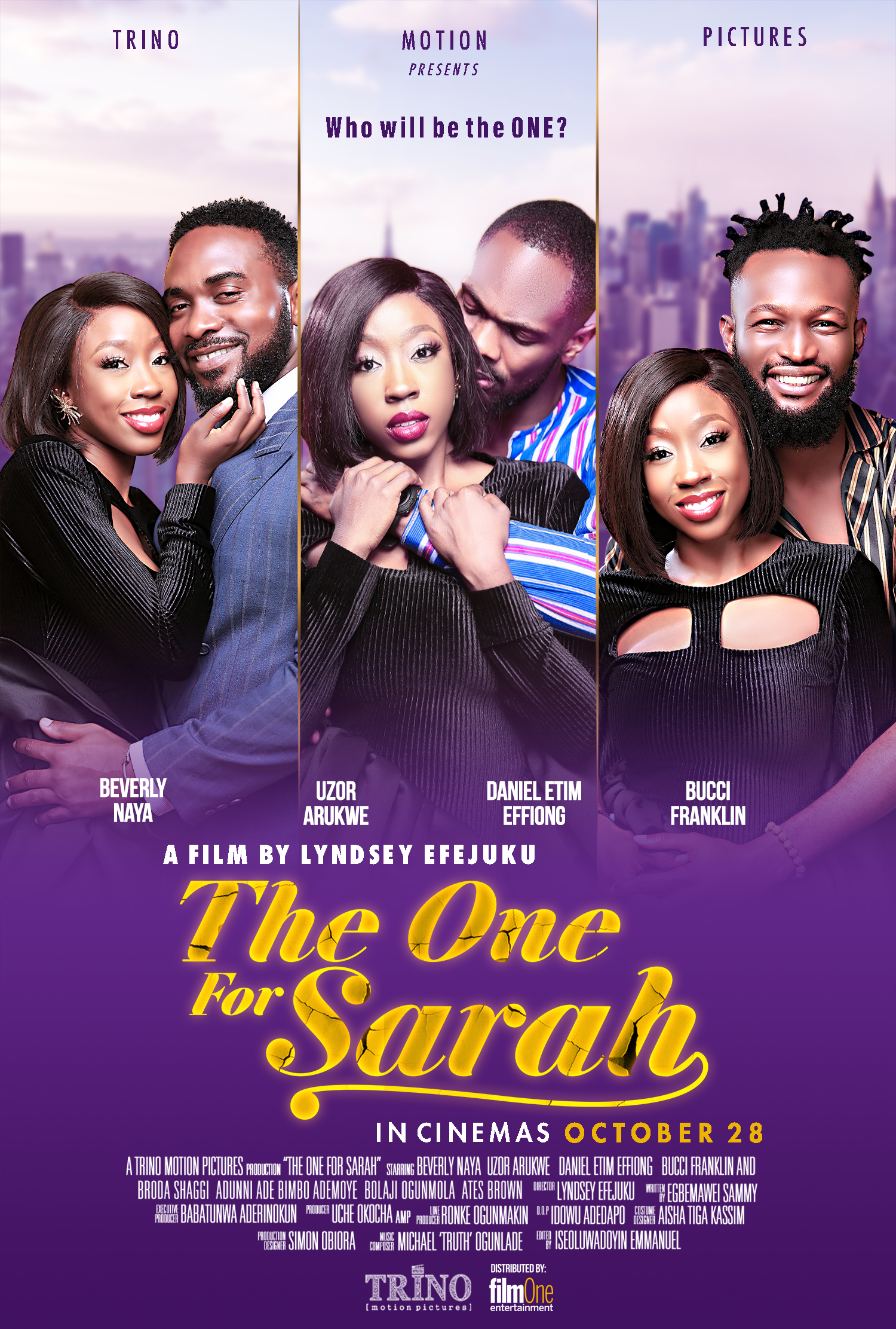 Trino Motion Pictures' With Partners FilmOne Is Set To Debut Its Fourth Feature Film, 'The One For Sarah'